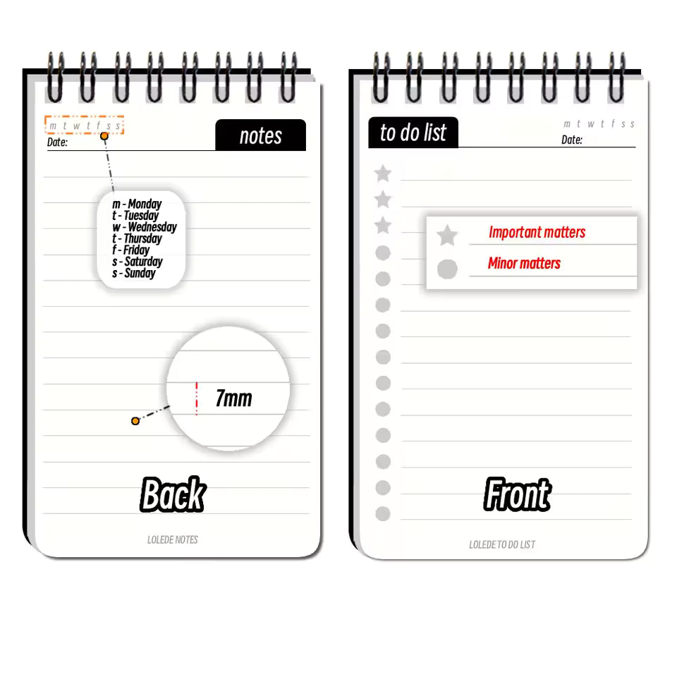 Pocket Size Mini Notebook